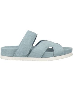 Ennequadro Sandals Textile Fibers - Blue