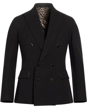 Reveres 1949 Blazer Viscose, Linen - Black