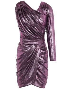 Rhea Costa Mini Dress Polyamide - Purple