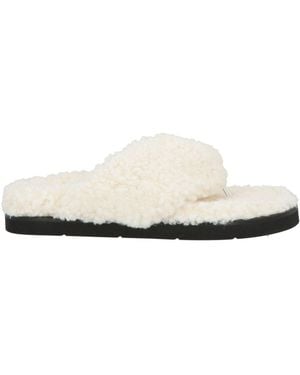Erika Cavallini Semi Couture Thong Sandal Polyester - White