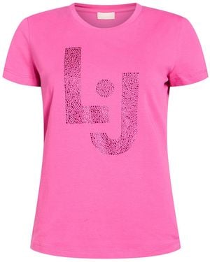 Liu Jo T-Shirt Cotton, Elastane - Pink