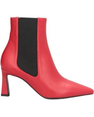 Pollini Botines De Caña Alta - Rojo