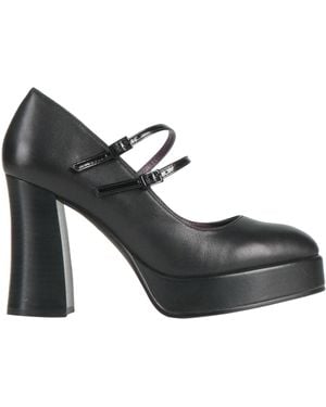 Apepazza Court Shoes Leather - Black