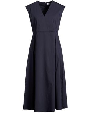 Gran Sasso Midi Dress Cotton, Polyamide, Elastane - Blue