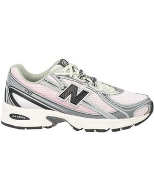 New Balance Sneakers Textile Fibers, Leather - White