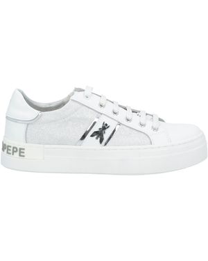 Patrizia Pepe Trainers Calfskin, Textile Fibres - White