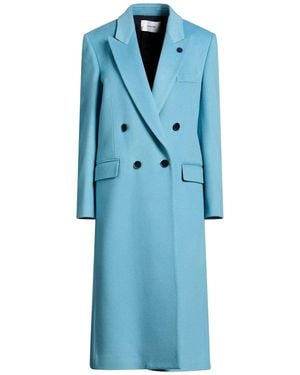 Lardini Azure Coat Wool, Cashmere - Blue
