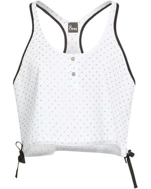8pm Top Cotton, Polyester - White