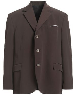 Neil Barrett Blazer Polyester, Elastane, Viscose - Brown