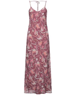 Atos Lombardini Antique Rose Maxi Dress Polyester - Purple