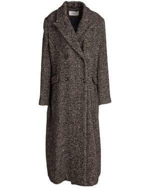 Paltò Coat Wool, Acrylic, Polyester, Polyamide - Brown