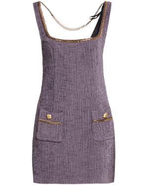 Elisabetta Franchi Mini Dress - Purple
