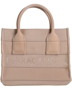 Ferragamo Handbag Cotton, Acrylic - Natural