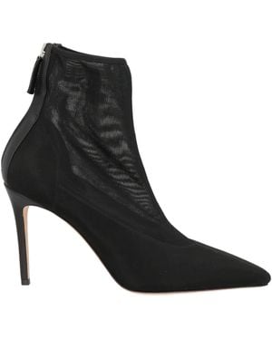 Lella Baldi Ankle Boots Textile Fibres, Leather - Black