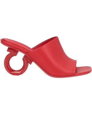 Ferragamo Sandals Leather - Red