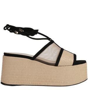 Mia Becar Sandals Leather, Synthetic Fibres - Black