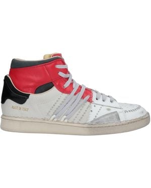 HIDNANDER Ivory Trainers Leather - Red