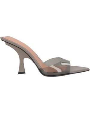 The Attico Taupe Sandals Rubber - Metallic