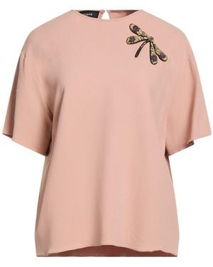 Rochas Blush Top Viscose, Acetate, Elastane - Pink
