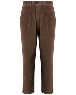 Incotex Khaki Pants Cotton, Elastane - Brown