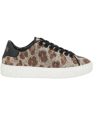 Versace Sneakers Textile Fibers - Brown