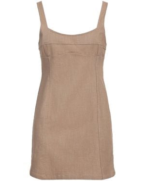 Paloma Wool Mini Dress Recycled Cotton, Recycled Polyamide, Viscose, Elastane - Brown