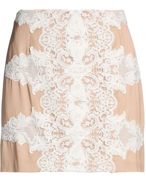 Elisabetta Franchi Mini Skirt - Natural