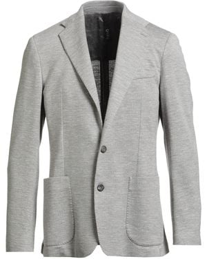 Hevò Blazer Virgin Wool, Silk, Linen - Gray