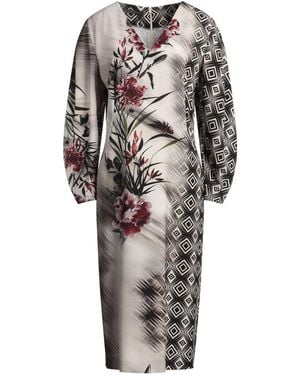 Alberta Ferretti Midi Dress Polyester, Elastane - Grey