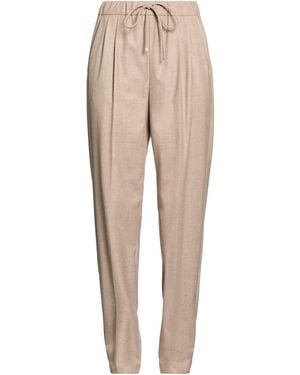 Max Mara Pants Cashmere, Elastane - Natural