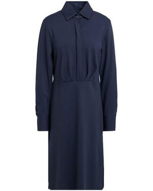 Robert Friedman Midi Dress Viscose, Wool, Elastane - Blue