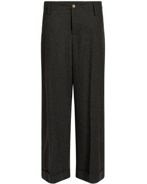 Alysi Pants Wool, Viscose, Polyester, Elastane - Black