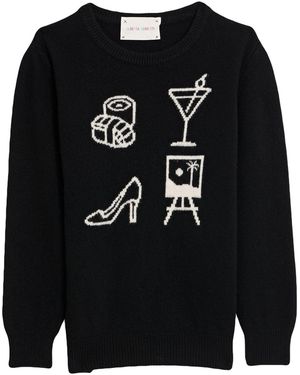 Alberta Ferretti Sweater Virgin Wool, Cashmere - Black