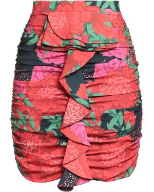 Odi Et Amo Mini Skirt Polyester, Elastane - Red