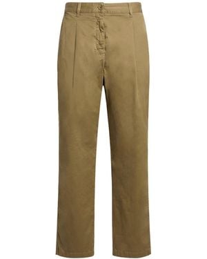 Aspesi Pants Cotton, Elastane - Green