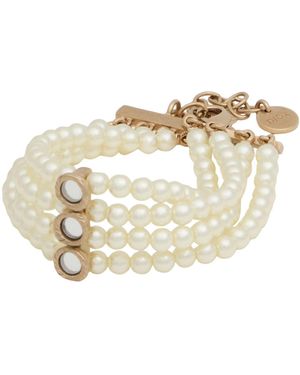 Dior Ivory Bracelet Metal - White