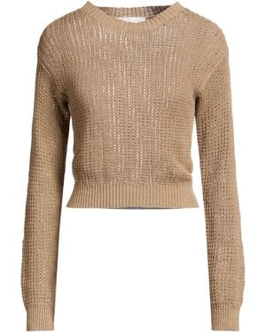 SOLOTRE Light Sweater Cotton, Linen, Polyamide - Natural