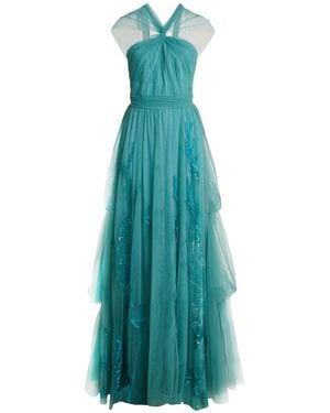 Alberta Ferretti Maxi Dress Polyamide - Blue