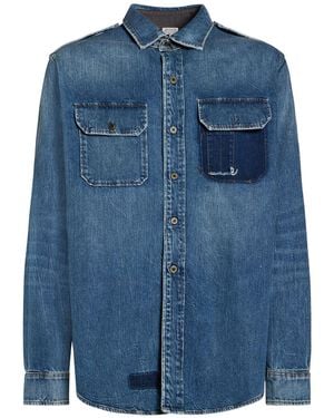 Maison Margiela Denim Shirts - Blue