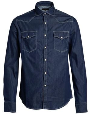 Moorer Denim Shirts - Blue