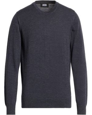 Alpha Studio Charcoal Jumper Wool - Blue