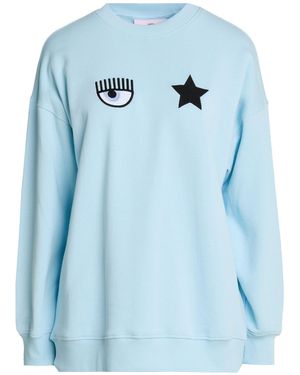 Chiara Ferragni Sky Sweatshirt Cotton - Blue