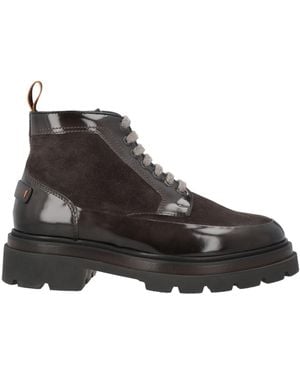 Santoni Ankle Boots Leather - Black