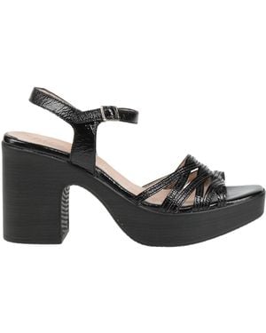 Wonders Sandals Leather - Black