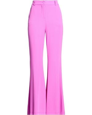 Kontatto Fuchsia Pants Polyester, Elastane - Pink