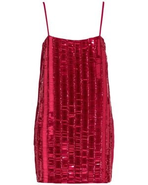 pinko red velvet dress HRH Princess Beatrice of York wearing #PINKO #FW18 red velvet dress, here portrayed with Kate Moss at Annabel's Art Auction fundraiser. Buy the dress in our store or online >https://goo.gl/dtLziY