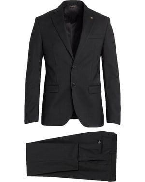 Manuel Ritz Marzotto For Suit Virgin Wool - Black