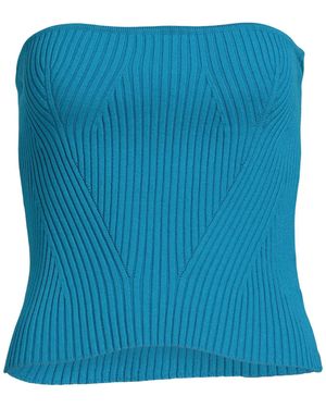 ELEONORA GOTTARDI Top Viscose, Polyester - Blue