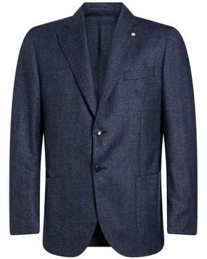L.B.M. 1911 Midnight Blazer Wool - Blue