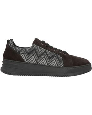 Missoni Sneakers Leather, Textile Fibers - Black